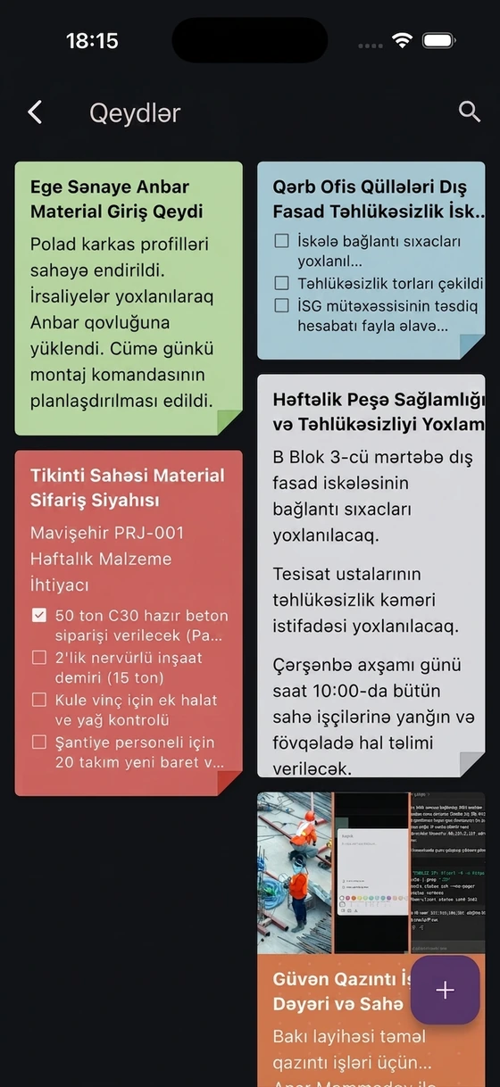 PuantajPlus mobil tətbiqi — Qeydlər