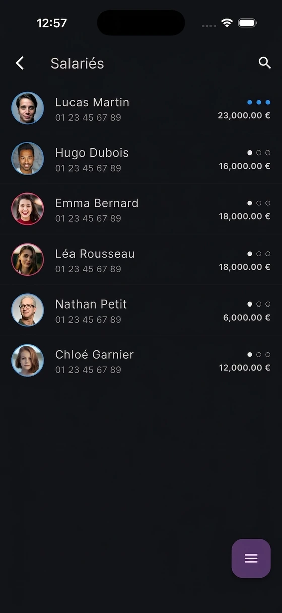 Application mobile PuantajPlus — Salariés