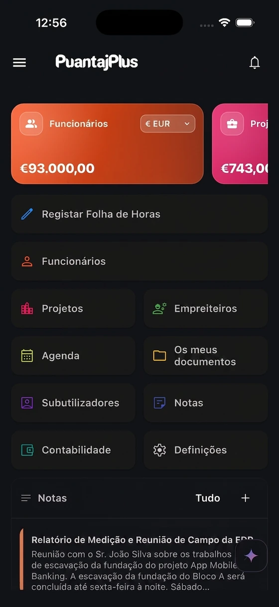 Aplicação móvel PuantajPlus —Resumo do negócio